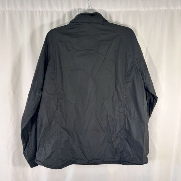LL Bean Windbreaker Men's XL Black Store Away Hood Full Zip Pockets Polyester - Picture 7 of 8
